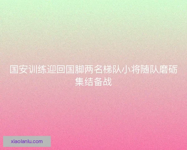 国安训练迎回国脚两名梯队小将随队磨砺集结备战